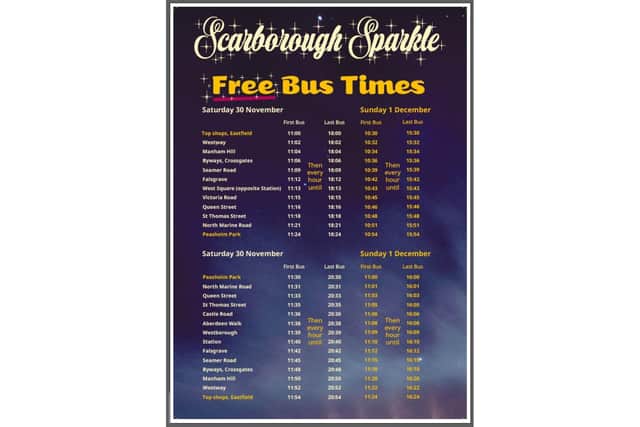 A free bus will bring visitors to the event