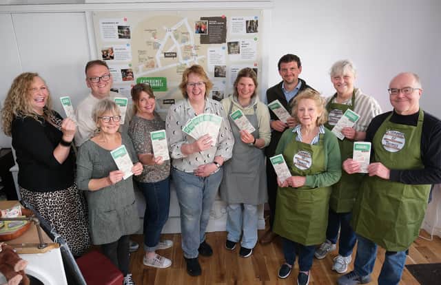 Businesses featured. Marnie Jean Boutique - Cosy Cottage - Ryedale Remakes x 2 - Sue Jefferson, Co-Founder and Director of Circular Malton & Norton CIC - Scoops - Norton Hive - Library of Things x 3. - Image Richard Ponter