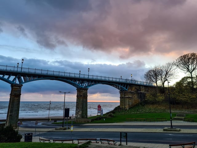 Wintry sunrise, Cliff Bridge.