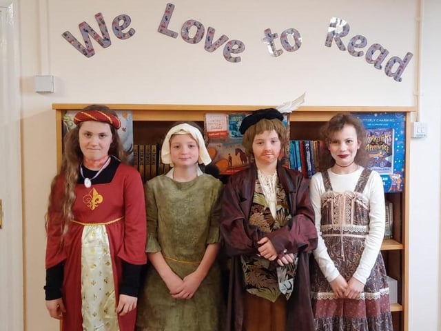 Danby School World Book Day characters.