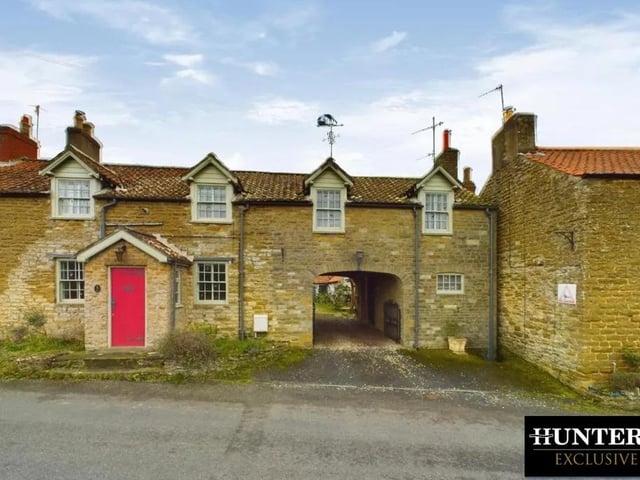 This three bedroom and one bathroom cottage is for sale with Hunters with a guide price of £330,000.