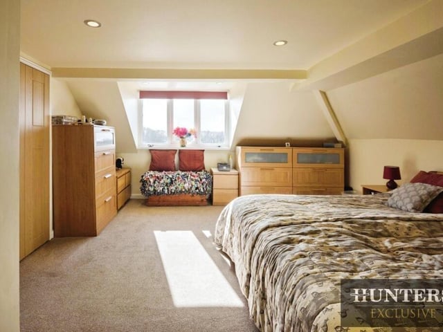 One of the spacious double bedrooms.