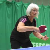Caron Holdsworth scored a hat-trick for The Crazy Gang, who are battle for the title in Bridlington Table Tennis League Division One.