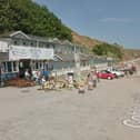 Coble Landing, Bakers Snacks, Filey. 
Google maps.
