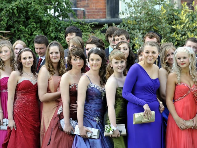 Scalby School students smile for the camera.