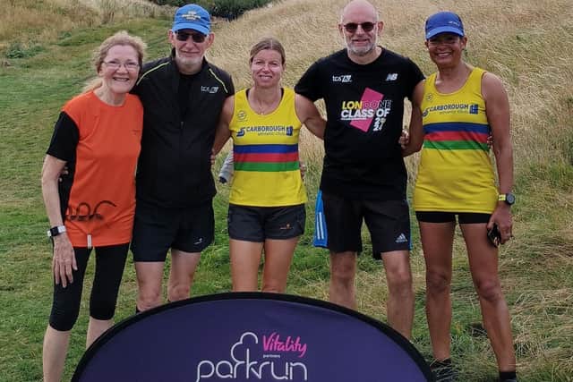 The Scarborough AC runners at the Holyrood parkrun.