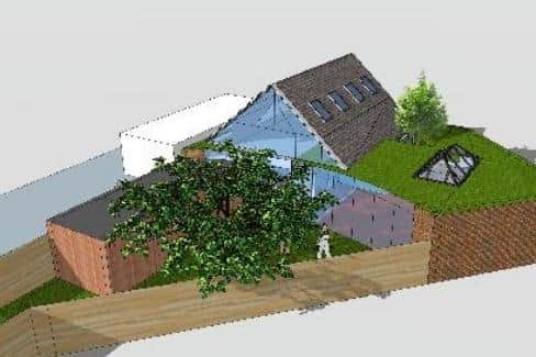 Proposed north west elevations - Cromwell Road, Scarborough.