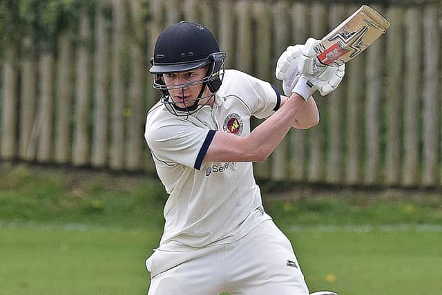 Charlie Baldwin struck 45no in Forge Valley's win against Cloughton. Photo by Simon Dobson