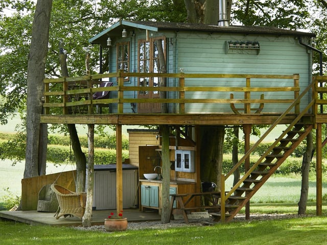 The Tree House is just one of the appealing holiday lets available with this property.