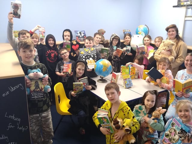 Youngsters get into the spirit of World Book Day at Oakridge School.