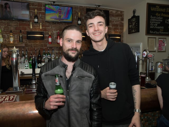 Pals Andy & Danny chilling in The Waterhouse.