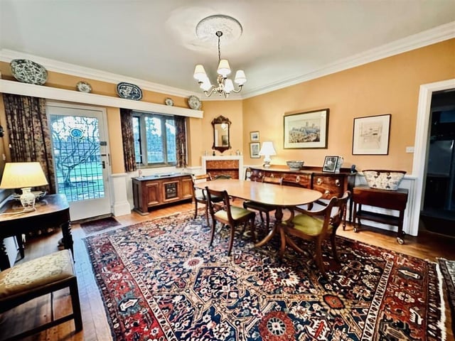 The dining room of the main apartment.