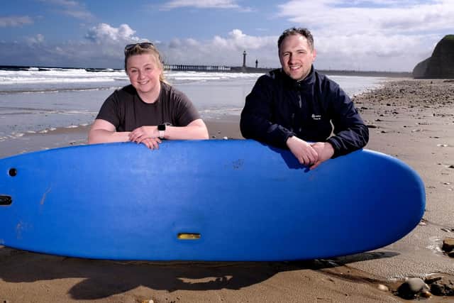 Whitby Surf School is being supported by Anglo American.
