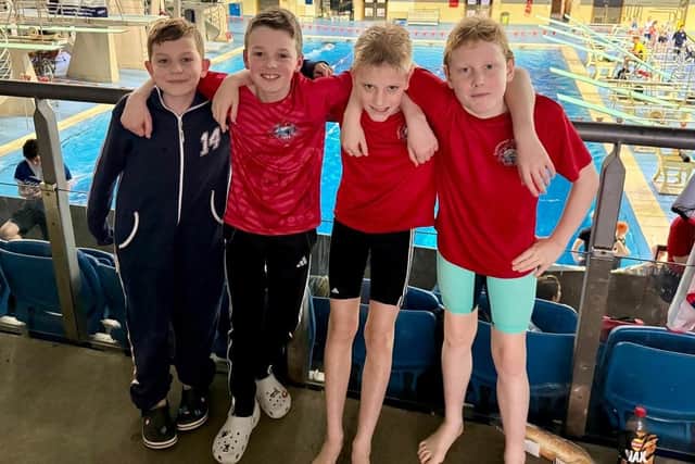 The Scarborough Swimming Club 11 & 12 Boys Freestyle and Medley Relay.team.