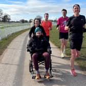 Simon's first Parkrun post hospital.