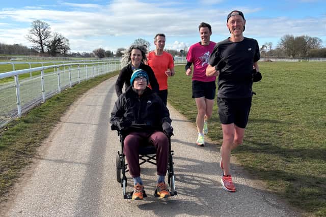 Simon's first Parkrun post hospital.