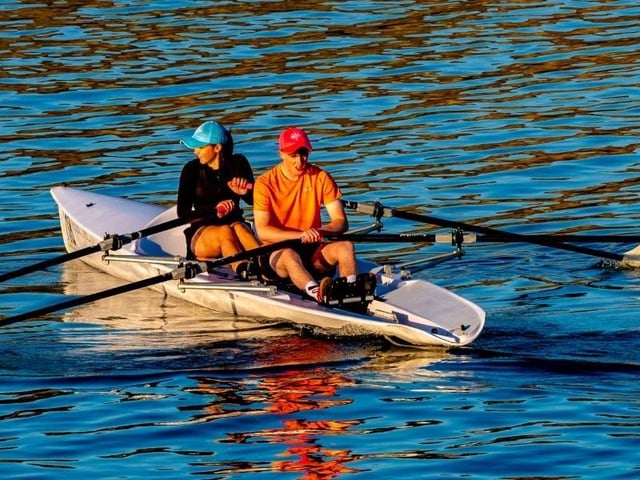 Brian Murfield spotted these rowers in Whitby Harbour.