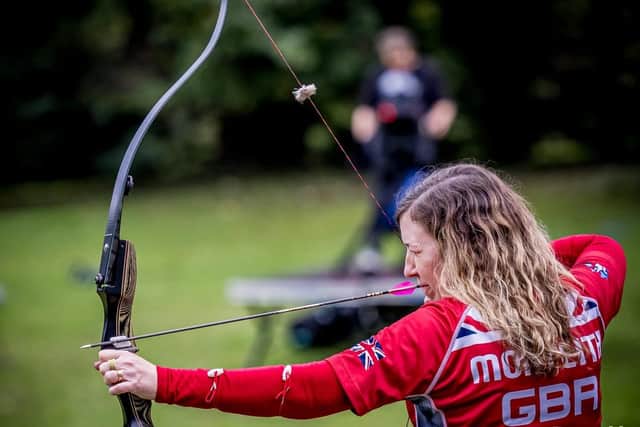 Sarah Monteith in action at the World Championships.
