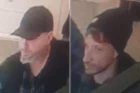 Police have issued CCTV images of two men they would like to speak to in connection with the incident