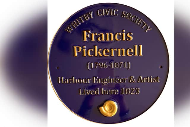 The new Blue Plaque for Francis Pickernell.