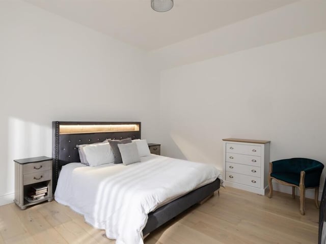 One of the property's double bedrooms.