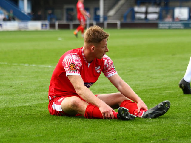 Boro defender Ash Jackson after his side were held to a late draw by Telford.