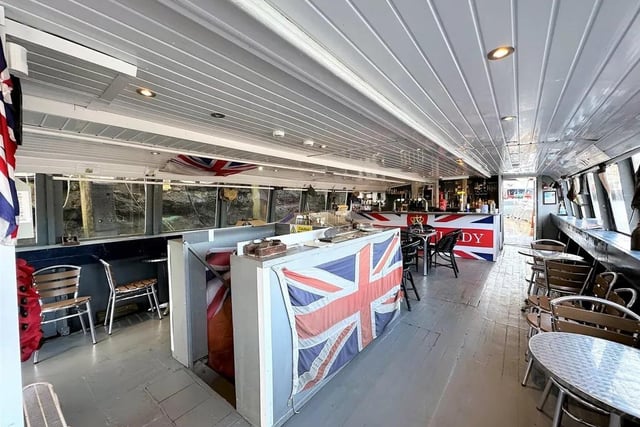The Regal Lady boat and tourist attraction with a bar is for sale in Scarborough.