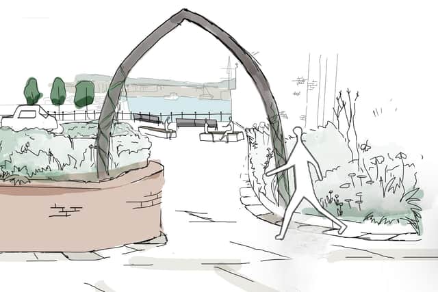 An artist’s sketch, illustrating how Tin Ghaut could look.