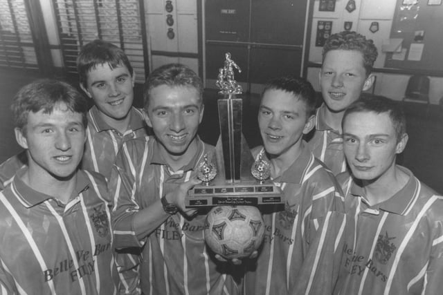 The Filey Sea Cadets winning 5-a-side football team pictured in January 1997, from left, Paul Allick, Jonathon Taylor, Matthew Crosier, Paul Wainwright, George Shardlow and Michael Connell. 