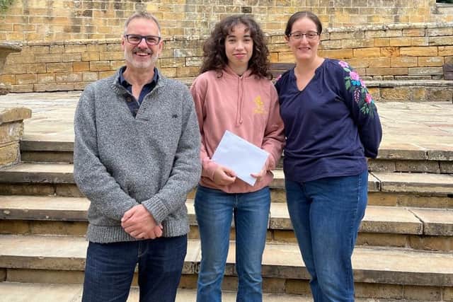 Fyling Hall School student Polina received an A* and 2 A’s - she is going to UCL to study Bio Sciences.