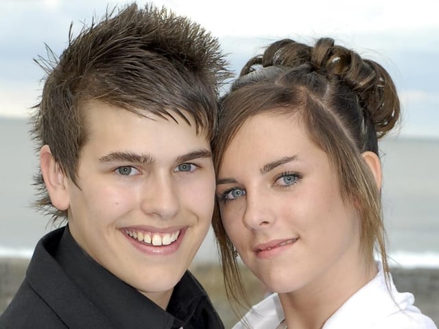 Pindar School; Gareth Sellers and Annie Young.