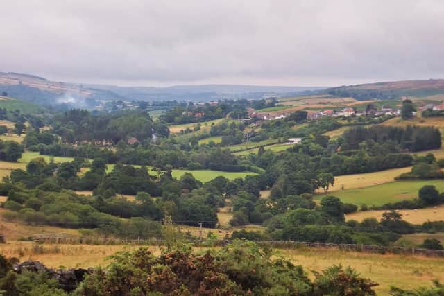 Looking east towards Castleton.