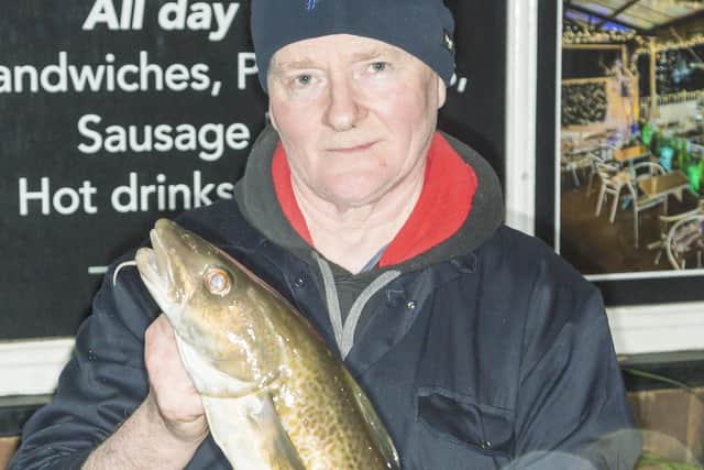 League leaders Brian Harland with Sunday's Heaviest Fish.
