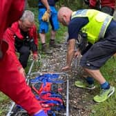 Members of Scarborough and Ryedale Mountain Rescue Team sprang to help Yorkhire Ambulance Service near Sneaton