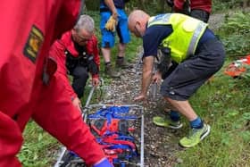 Members of Scarborough and Ryedale Mountain Rescue Team sprang to help Yorkhire Ambulance Service near Sneaton