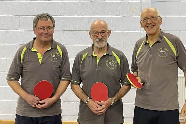 Whitby Endeavour are from left, Kevin Barleycorn, Graeme Williams, Graham Cripps.