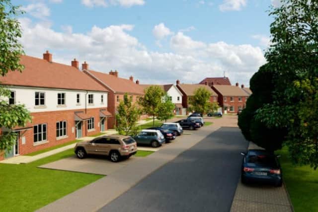 How the proposed development on Hunmanby's Sands Lane would look.