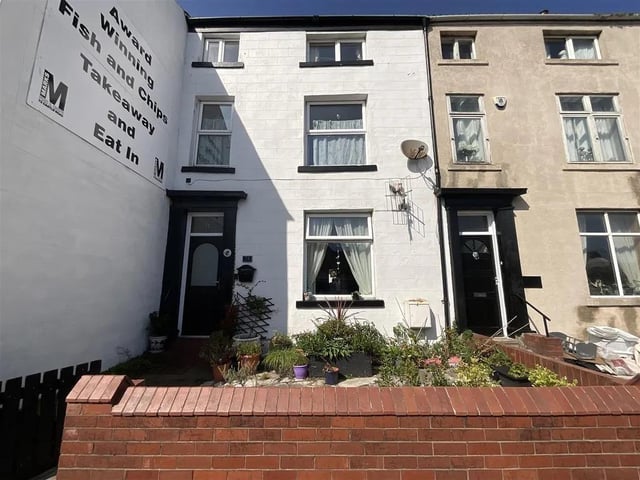 This four bedroom and one bathroom town house is for sale with CPH Property Services with a guide price of £175,000.
