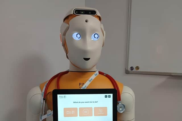 A robot-assisted triage system is being piloted at Scarborough Hospital. Photo: York and Scarborough Teaching Hospitals NHS Foundation Trust