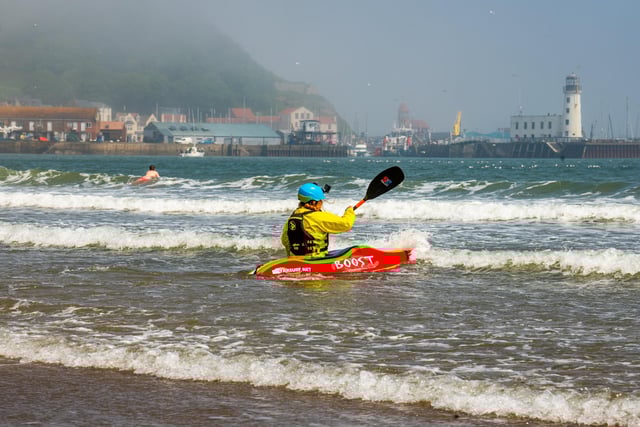 Paddling out to protest