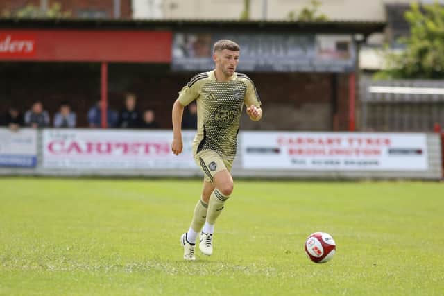 Alex Brown returned from injury to play in Boro's 2-0 win at Brid.