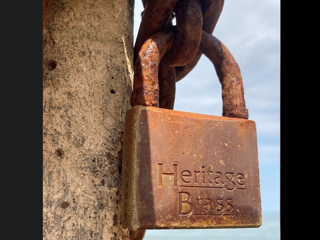 An old padlock.