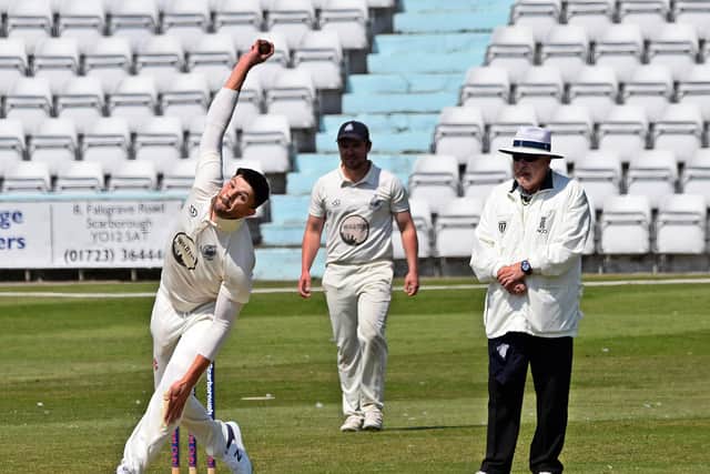 Matty Turnbull took 2-50 for Scarborough against Beverley Town.