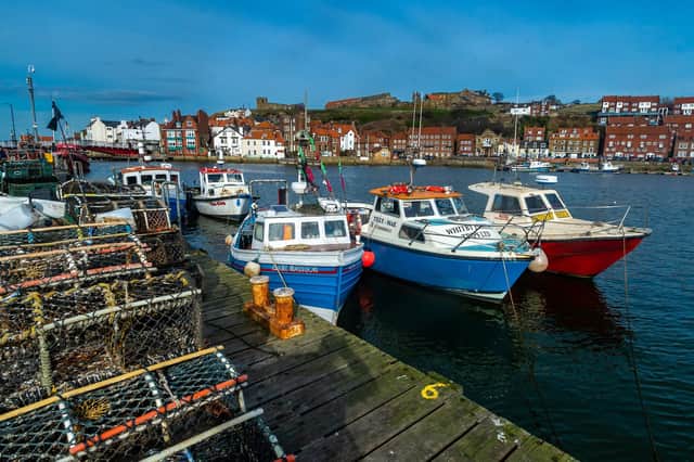 Lobster pots in Whitby harbour