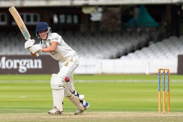 Will Hutchinson top-scored with 46. Picture by Will Palmer.