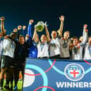 Boro celebrate their NRCFA Senior Cup final win