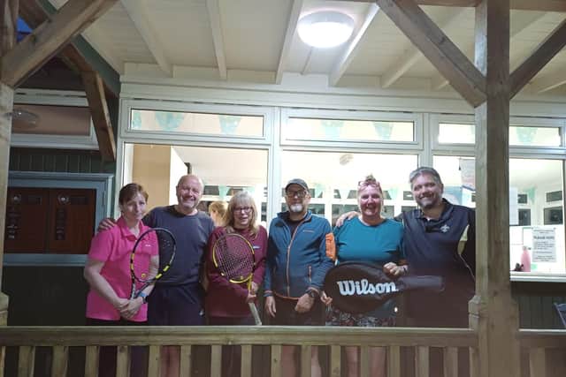 Judy Milburn & Rob Berry shone in Hackness & Scarborough Tennis Club Mixed A victory