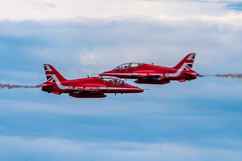 Stunning shot shows one of the high-speed daredevil stunts!
Picture: Brian Murfield