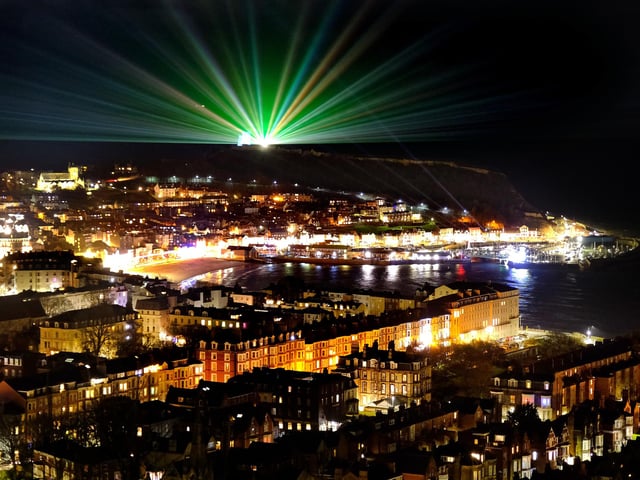 Stunning display of lights across Scarborough.
picture: Richard Ponter