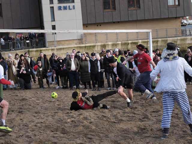 Goal line scramble